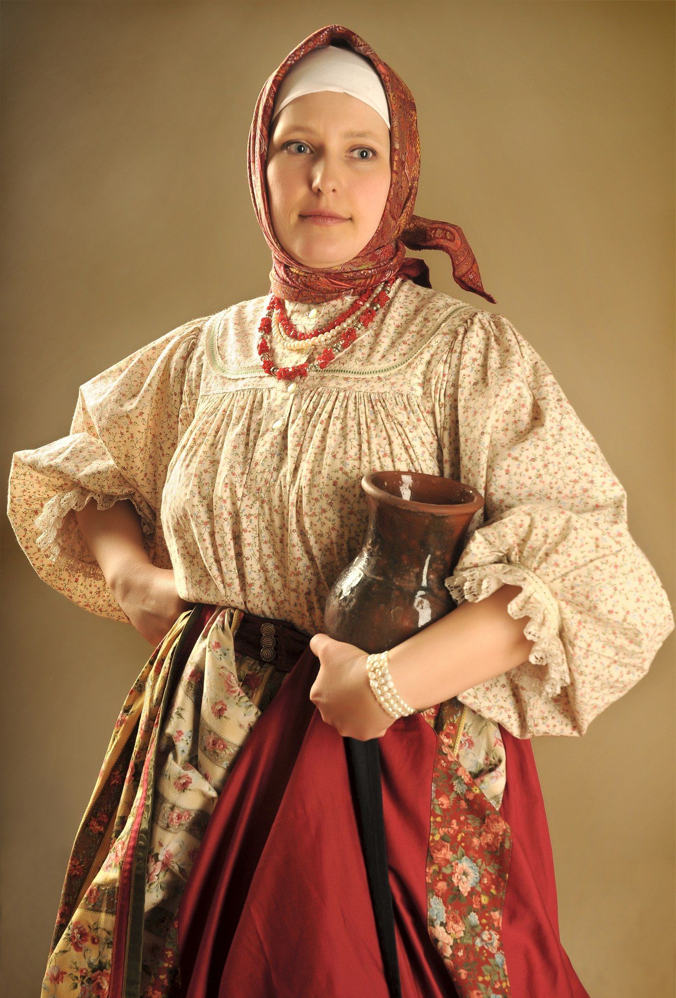 Girls in Slavic costumes in Bangi